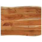 Tabletop rectangular natural edge 80x60x3.8 cm acacia wood