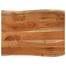 Tafelblad rechthoekig natuurlijke rand 80x60x3,8 cm acaciahout