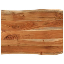 Tafelblad rechthoekig natuurlijke rand 90x60x3,8 cm acaciahout