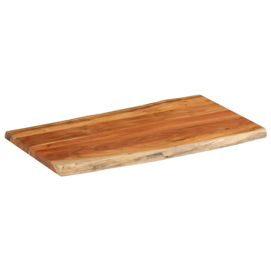 Tafelblad rechthoekig natuurlijke rand 110x60x3,8 cm acaciahout