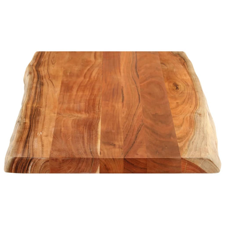 Tafelblad rechthoekig natuurlijke rand 120x60x3,8 cm acaciahout