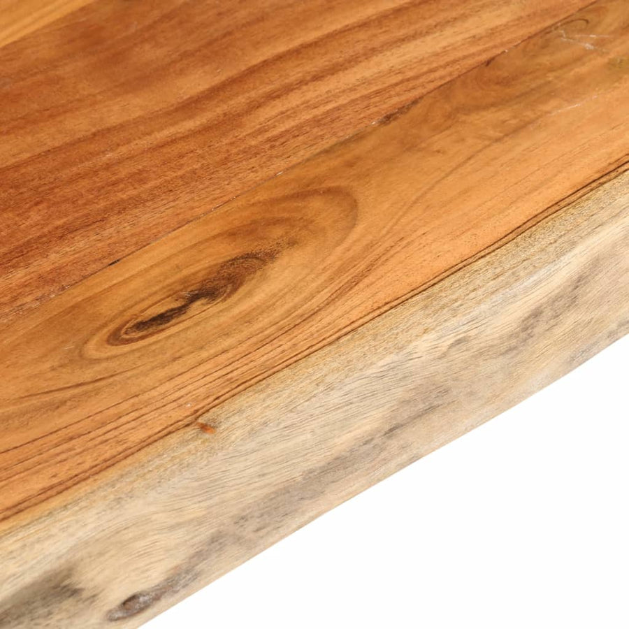 Tafelblad rechthoekig natuurlijke rand 120x60x3,8 cm acaciahout