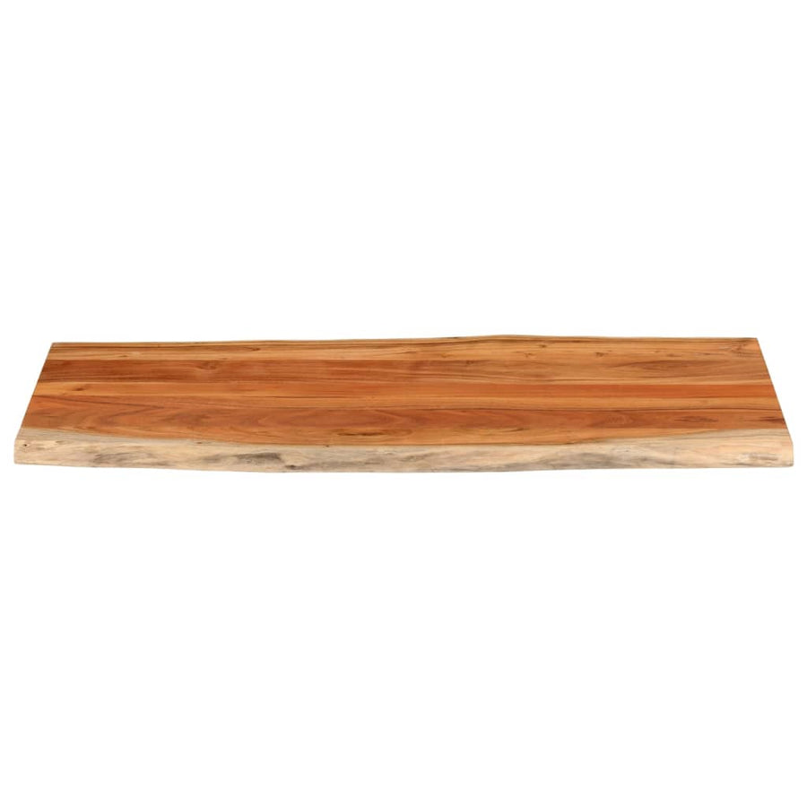 Tafelblad rechthoekig natuurlijke rand 140x60x3,8 cm acaciahout