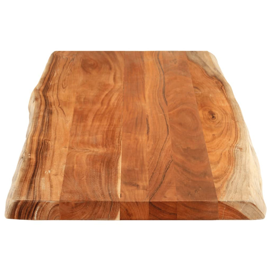 Tafelblad rechthoekig natuurlijke rand 140x60x3,8 cm acaciahout