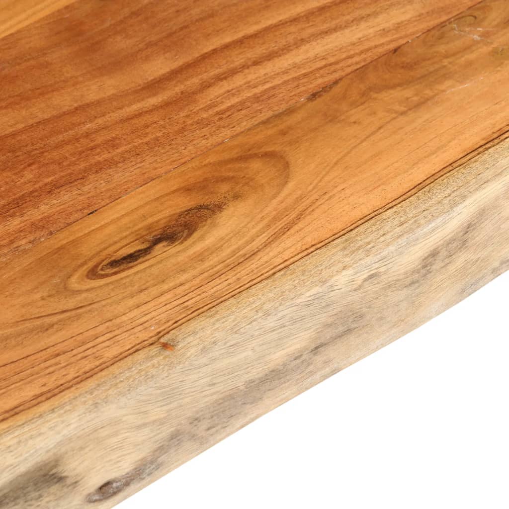 Tafelblad rechthoekig natuurlijke rand 140x60x3,8 cm acaciahout