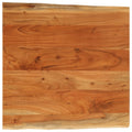 Tafelblad Vierkant Natuurlijke Rand 80X80X3,8 Cm Acaciahout Acaciahout (Naturel) 38 mm