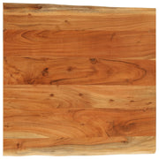 Tafelblad acaciahout 80x80x3.8 cm naturel natuurlijke rand