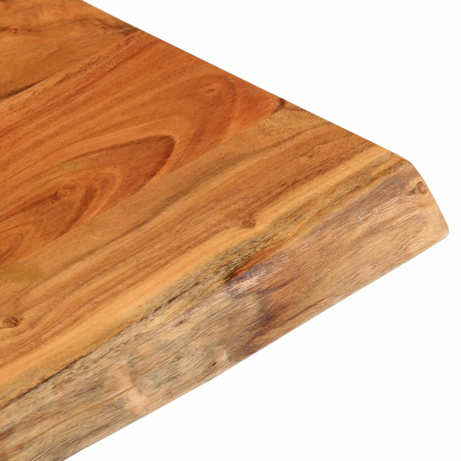 Tafelblad Vierkant Natuurlijke Rand 80X80X3,8 Cm Acaciahout Acaciahout (Naturel) 38 mm