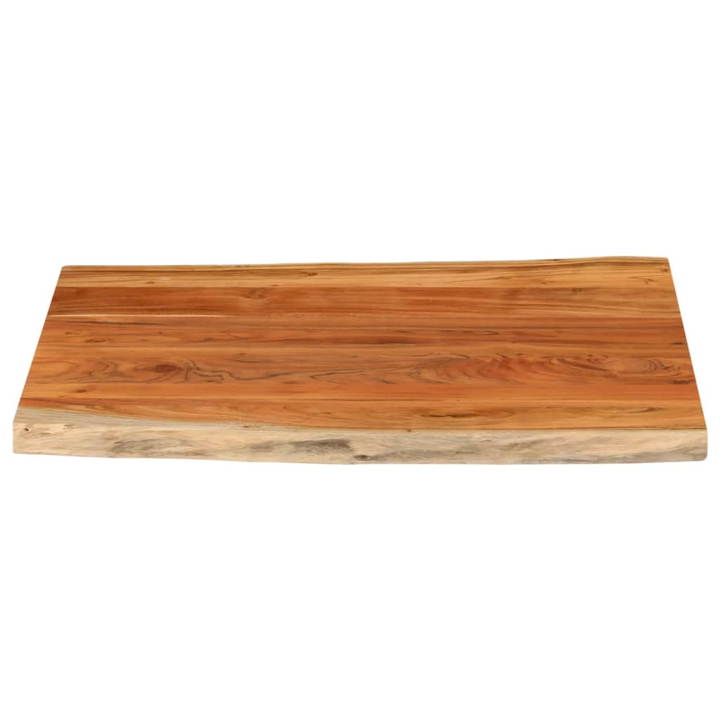 Tafelblad rechthoekig natuurlijke rand 90x80x3,8 cm acaciahout
