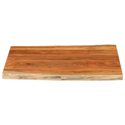 Tafelblad rechthoekig natuurlijke rand 90x80x3,8 cm acaciahout