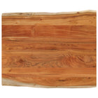 Tabletop rectangular natural edge 110x80x3.8 cm acacia wood
