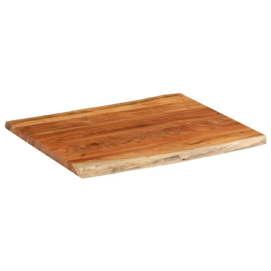 Tafelblad rechthoekig natuurlijke rand 110x80x3,8 cm acaciahout