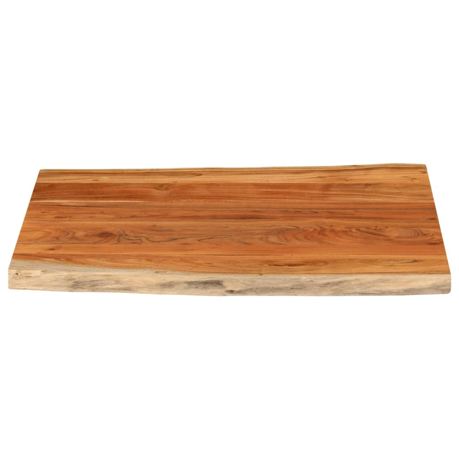 Tafelblad rechthoekig natuurlijke rand 110x80x3,8 cm acaciahout