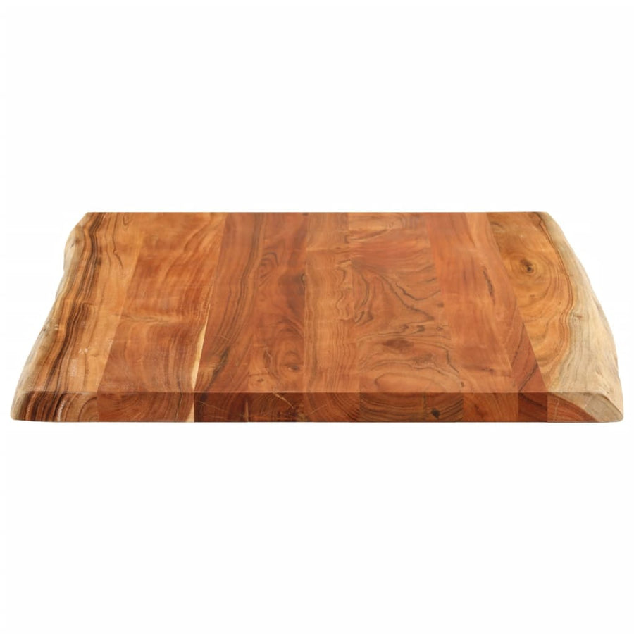 Tafelblad rechthoekig natuurlijke rand 110x80x3,8 cm acaciahout