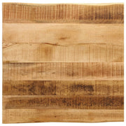 Tafelblad massief mangohout 40x40x2,5 cm natuurlijke rand