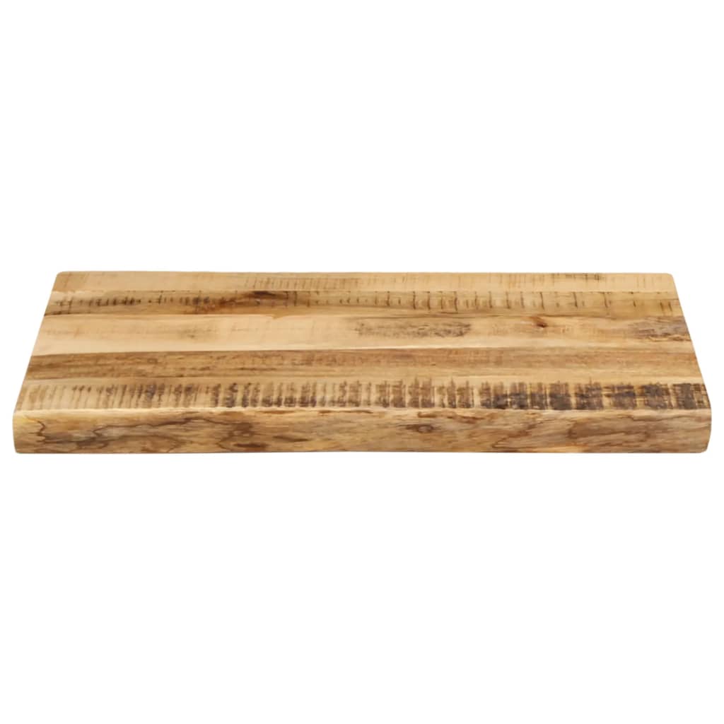 Tafelblad Met Natuurlijke Rand 50X40X2,5 Cm Massief Mangohout Ruw Mangohout (Naturel) 25 mm