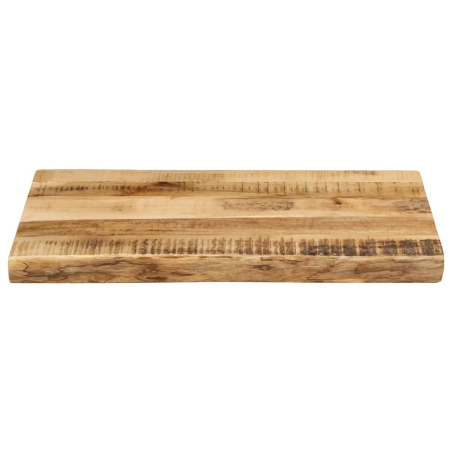 Tafelblad Met Natuurlijke Rand 50X40X2,5 Cm Massief Mangohout Ruw Mangohout (Naturel) 25 mm