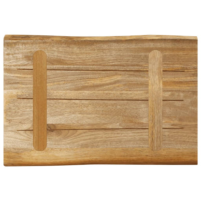 Tafelblad Met Natuurlijke Rand 50X40X2,5 Cm Massief Mangohout Ruw Mangohout (Naturel) 25 mm