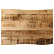 Tafelblad Met Natuurlijke Rand 60X40X2,5 Cm Massief Mangohout Ruw Mangohout (Naturel)