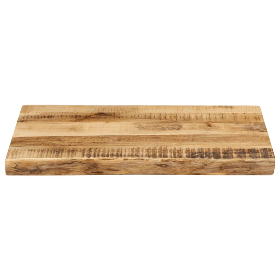 Tafelblad Met Natuurlijke Rand 60X40X2,5 Cm Massief Mangohout Ruw Mangohout (Naturel)