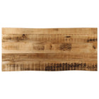 Tafelblad massief mangohout 80x40x2,5 cm natuurlijke rand