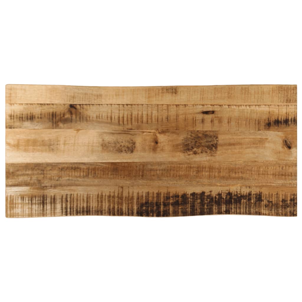 Tafelblad met natuurlijke rand 80x40x2,5 cm massief mangohout