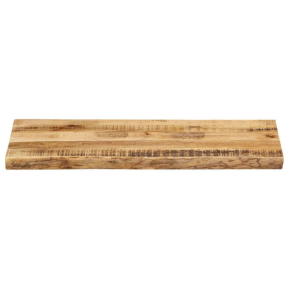Tafelblad met natuurlijke rand 80x40x2,5 cm massief mangohout
