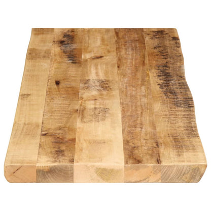 Tafelblad met natuurlijke rand 120x40x2,5 cm massief mangohout