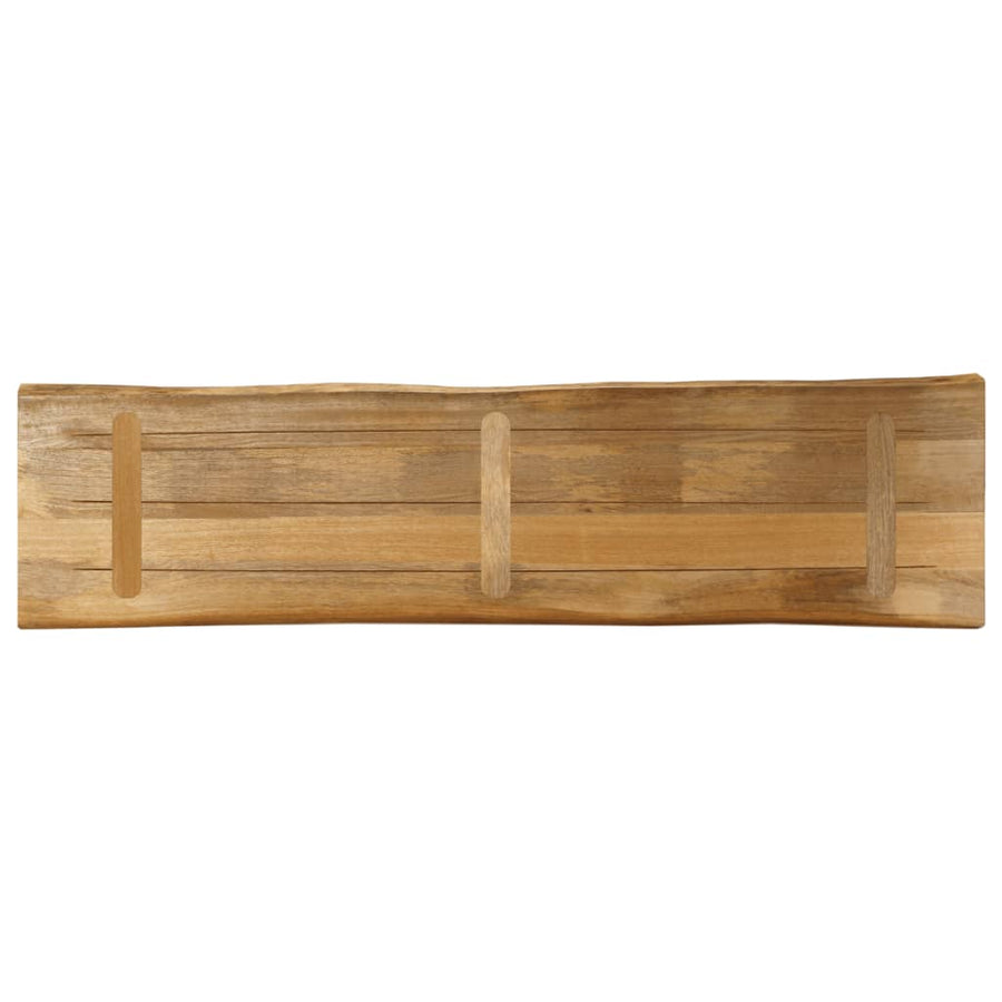 Tafelblad met natuurlijke rand 160x40x2,5 cm massief mangohout