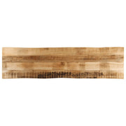 Tafelblad massief mangohout 180x40x2,5 cm natuurlijke rand