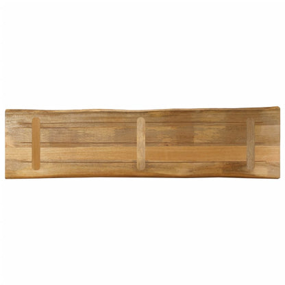 Tafelblad met natuurlijke rand 180x40x2,5 cm massief mangohout