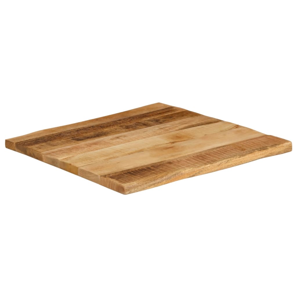 Tafelblad met natuurlijke rand 60x60x2,5 cm massief mangohout