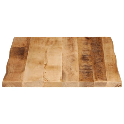 Tafelblad met natuurlijke rand 70x60x2,5 cm massief mangohout