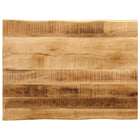 Tabletop with live edge 80x60x2.5 cm solid mango wood