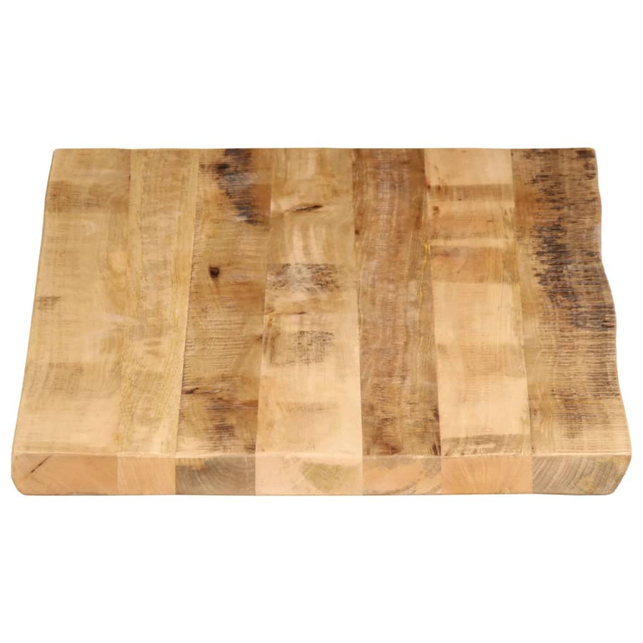 Tafelblad met natuurlijke rand 100x60x2,5 cm massief mangohout