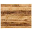 Tabletop with live edge 90x80x2.5 cm solid mango wood