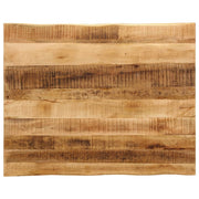 Tafelblad 90x80x2,5 cm massief mangohout natuurlijke rand