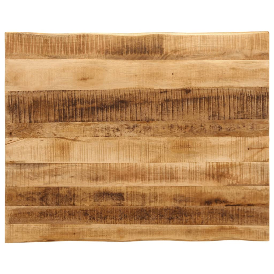 Tafelblad met natuurlijke rand 100x80x2,5 cm massief mangohout