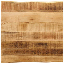 Tafelblad met natuurlijke rand 40x40x3,8 cm massief mangohout