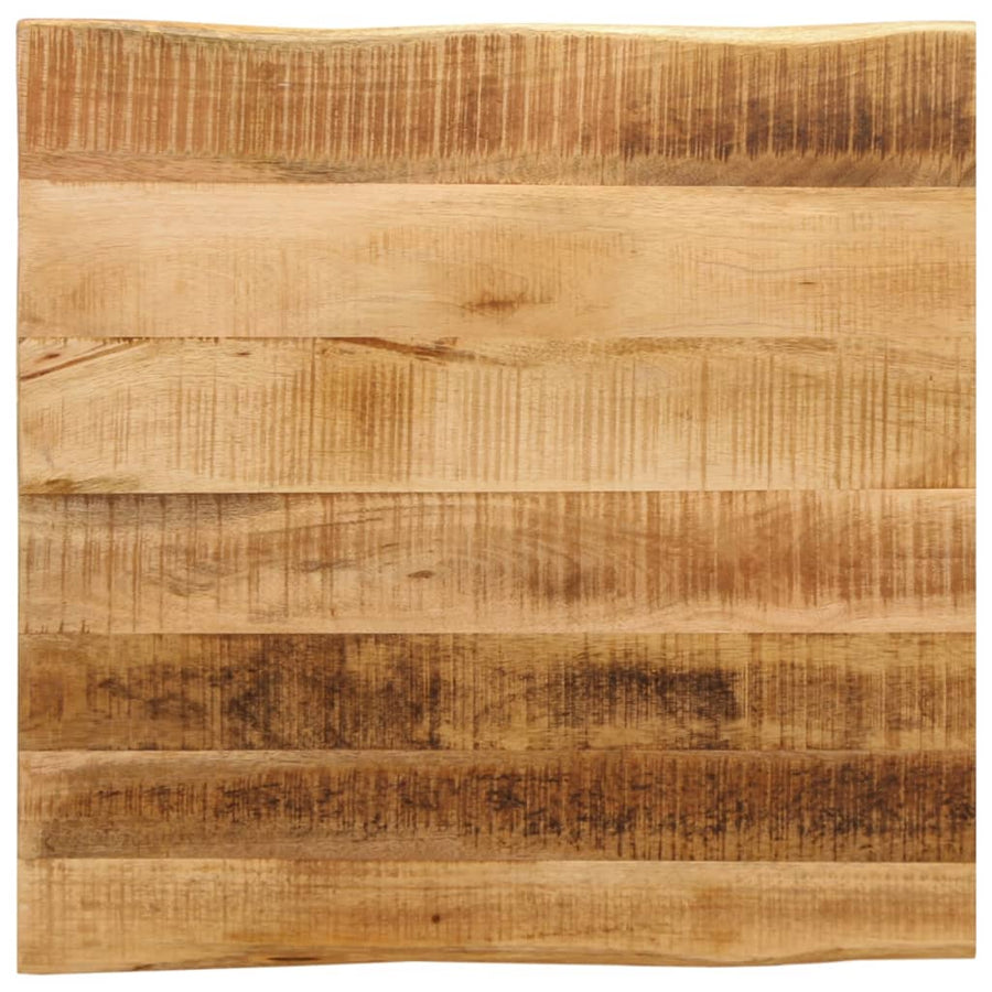 Tafelblad met natuurlijke rand 40x40x3,8 cm massief mangohout