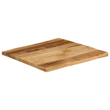 Tafelblad met natuurlijke rand 40x40x3,8 cm massief mangohout