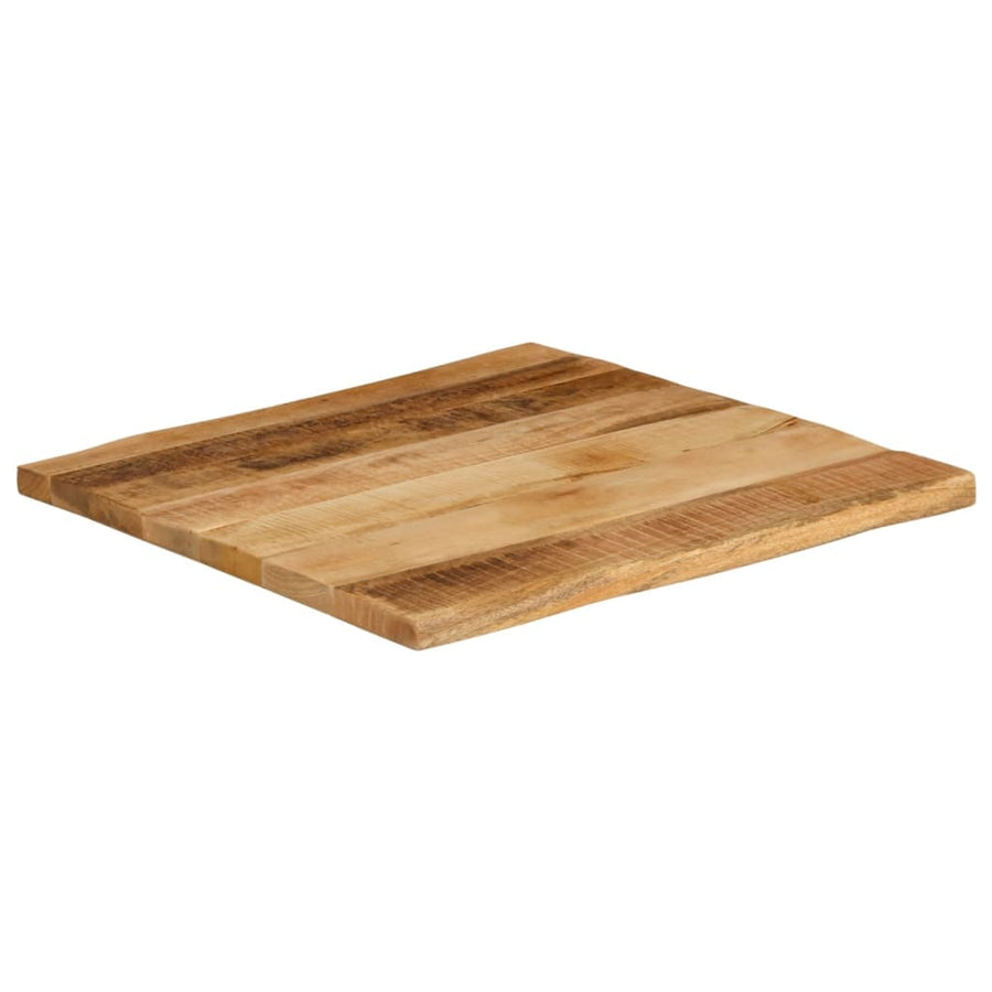 Tafelblad met natuurlijke rand 40x40x3,8 cm massief mangohout