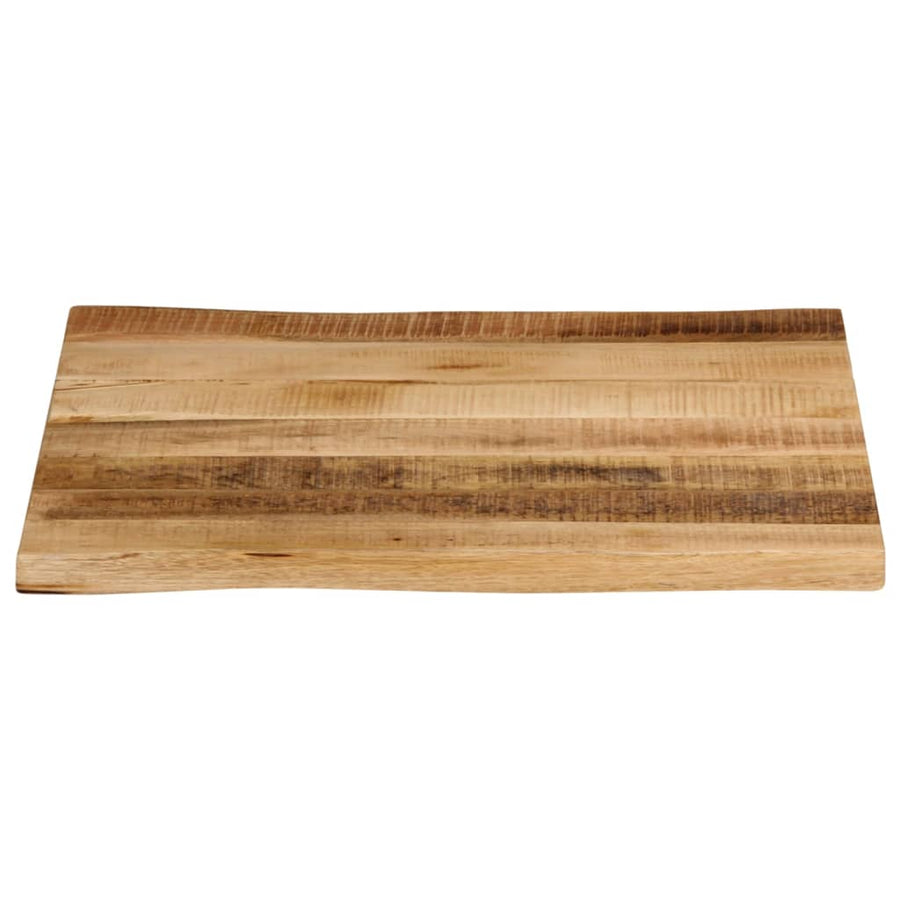 Tafelblad met natuurlijke rand 40x40x3,8 cm massief mangohout