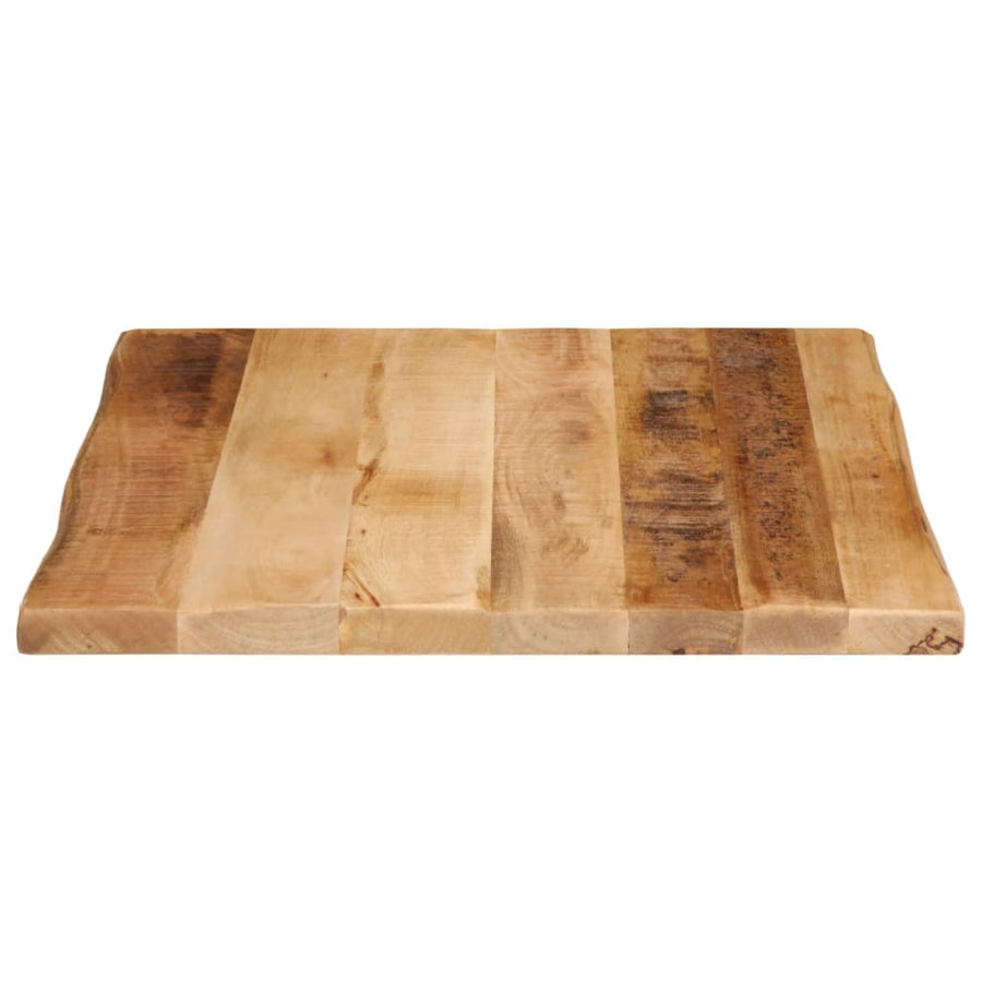 Tafelblad met natuurlijke rand 40x40x3,8 cm massief mangohout