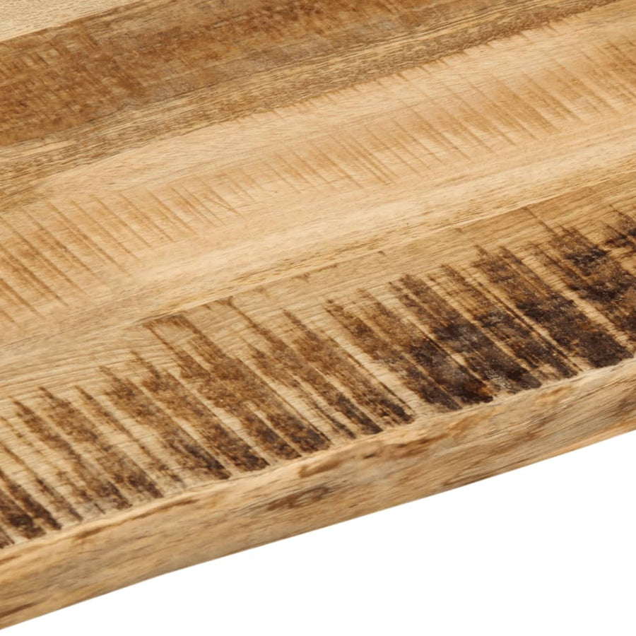 Tafelblad met natuurlijke rand 40x40x3,8 cm massief mangohout