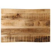 Tafelblad massief mangohout 70x40x3,8 cm natuurlijke rand