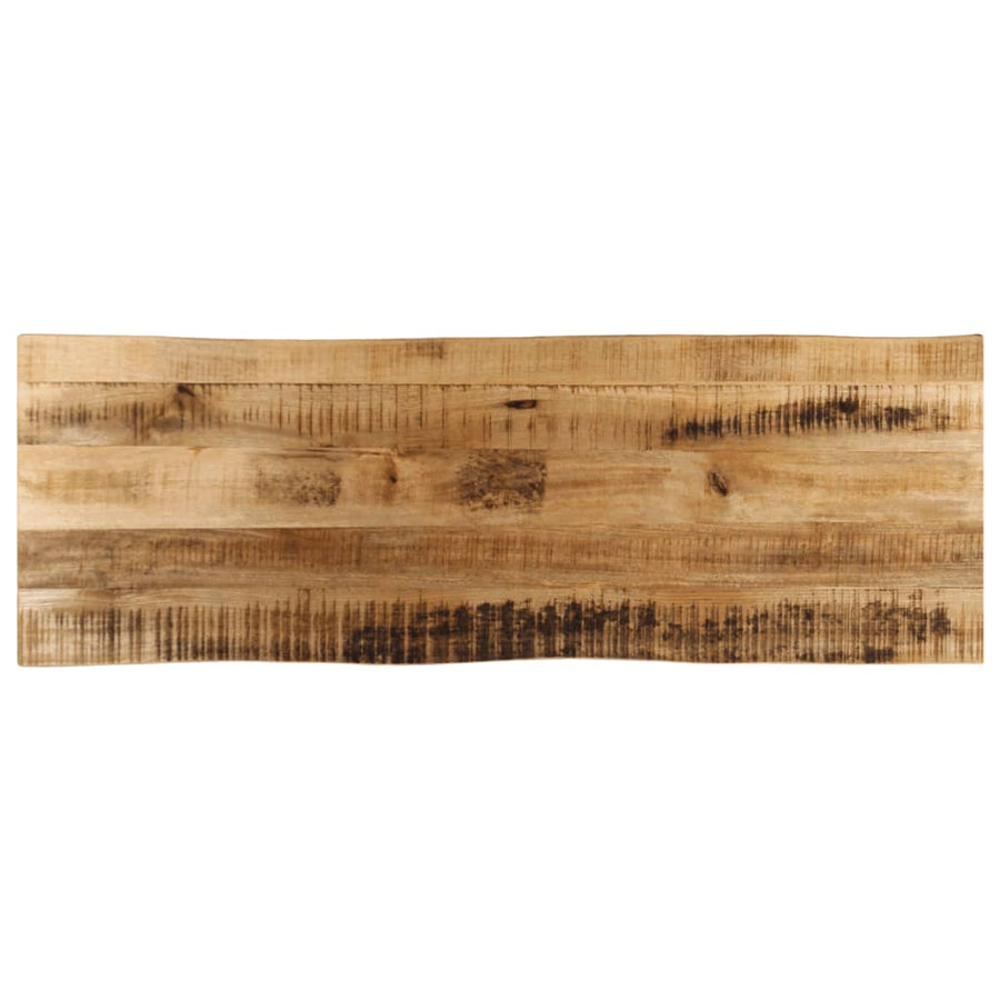 Tafelblad met natuurlijke rand 120x40x3,8 cm massief mangohout