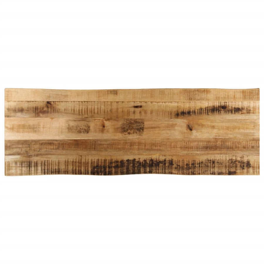 Tafelblad met natuurlijke rand 140x40x3,8 cm massief mangohout