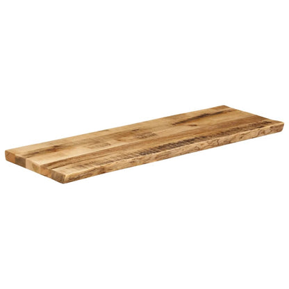 Tafelblad met natuurlijke rand 140x40x3,8 cm massief mangohout