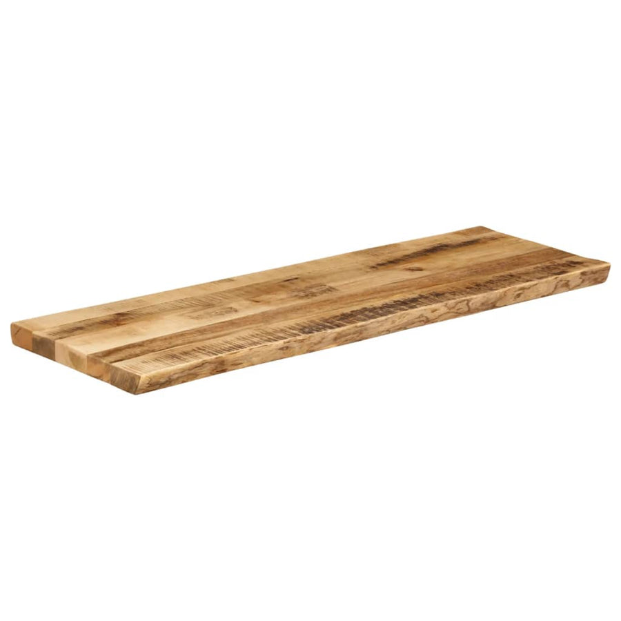 Tafelblad met natuurlijke rand 140x40x3,8 cm massief mangohout